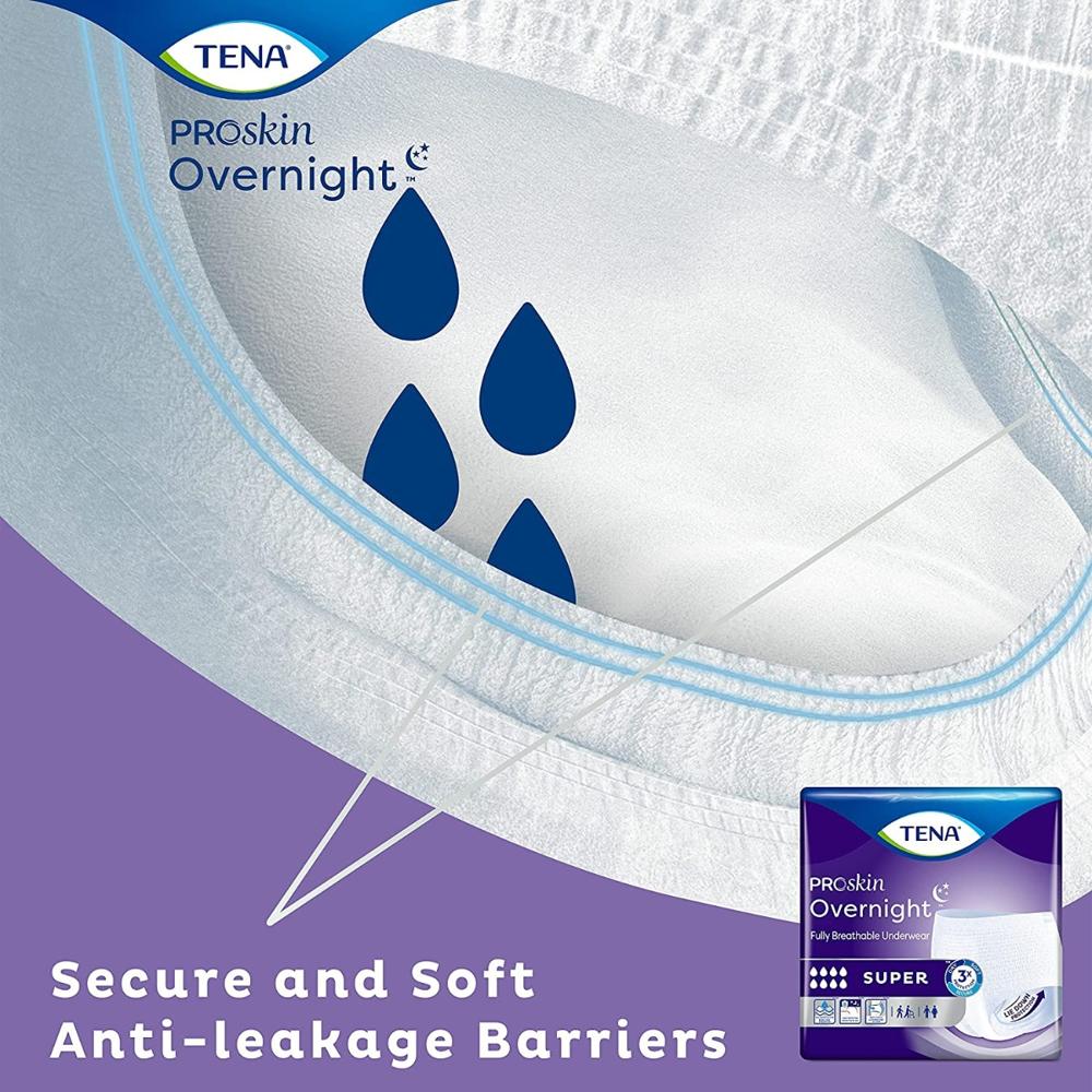 TENA® ProSkin™ Overnight Super Underwear Secure and Soft