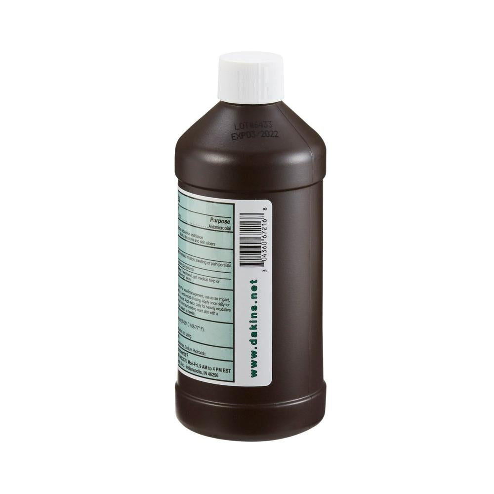 Dakins Solution Quarter Strength Wound Antimicrobial Cleanser, 16-ounce Twist Cap Bottle