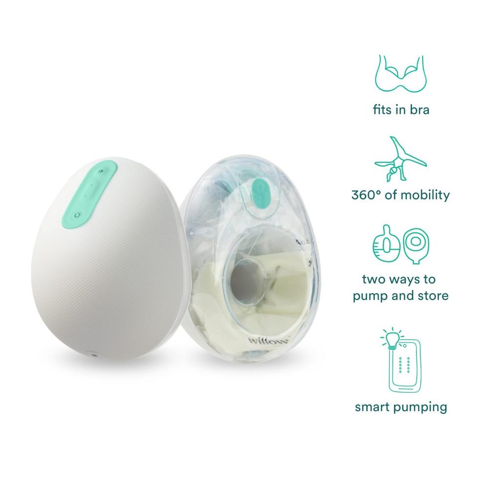 Willow 3.0 Leak-Proof Wearable Double Electric Breast Pump 24mm