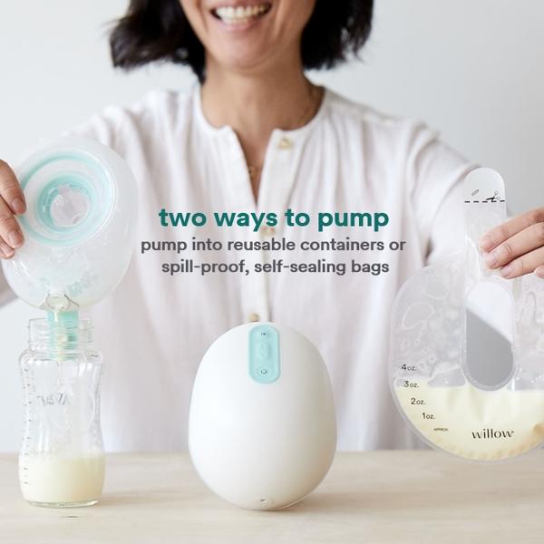 Willow 3.0 Leak-Proof Wearable Double Electric Breast Pump 24mm