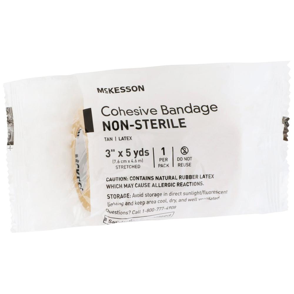 McKesson Self-adherent Closure Cohesive Bandage, 3 Inch x 5 Yard